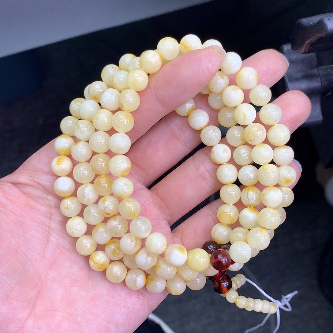 琥珀未镶嵌珠宝奇石7mm➕