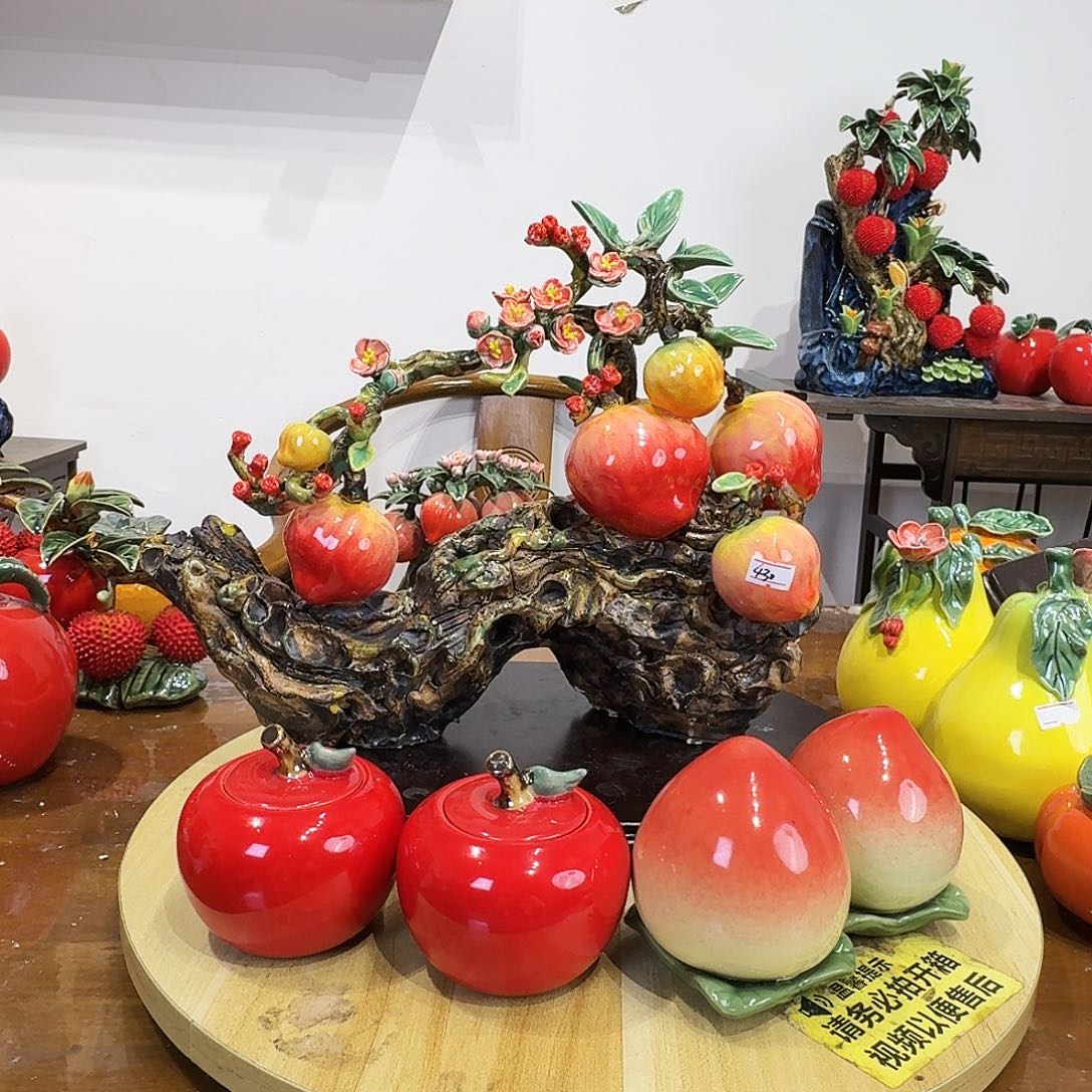 陶瓷寿桃高货，苹果2寿桃2