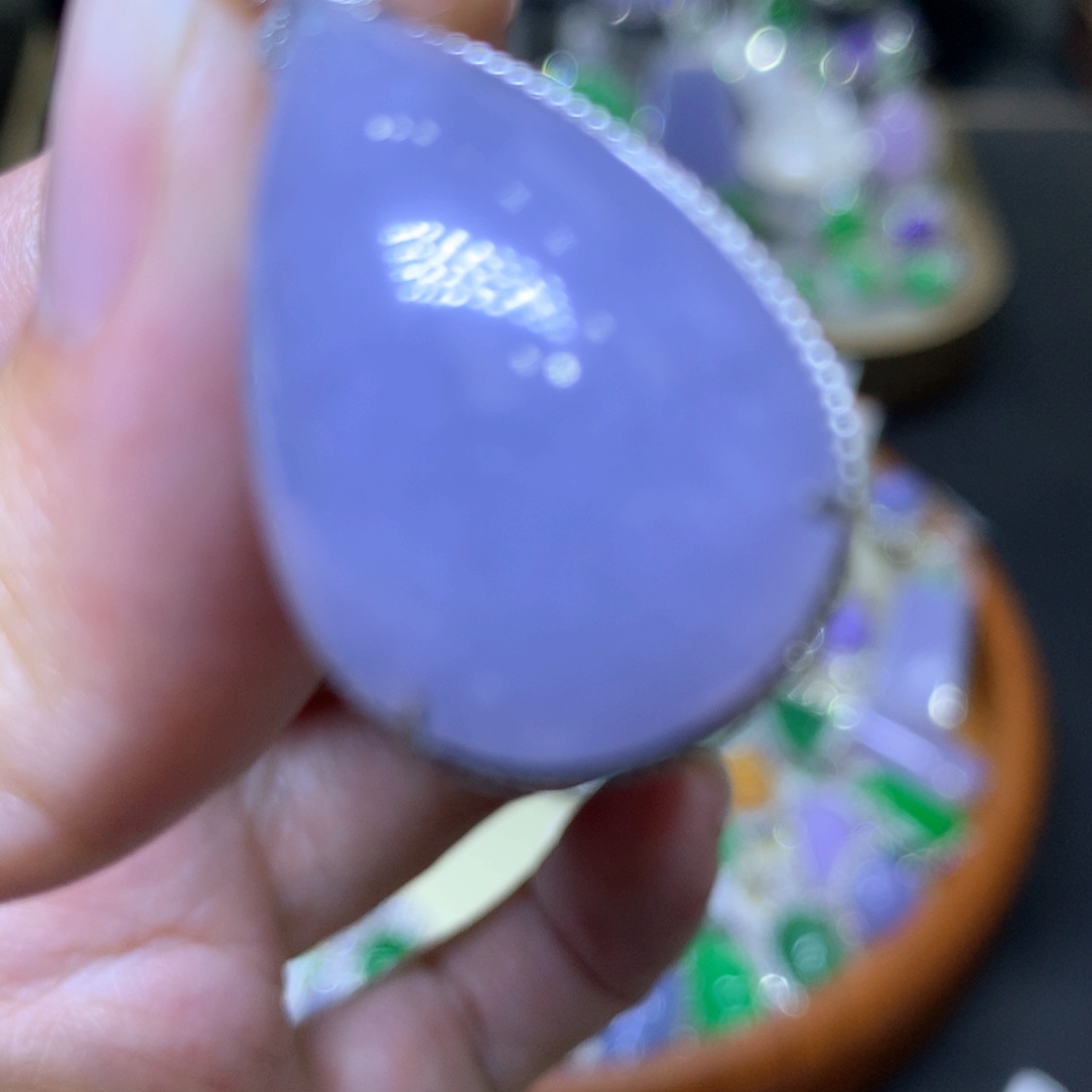 【闪购商品】翡翠颈饰18K金镶嵌翡翠吊坠项链