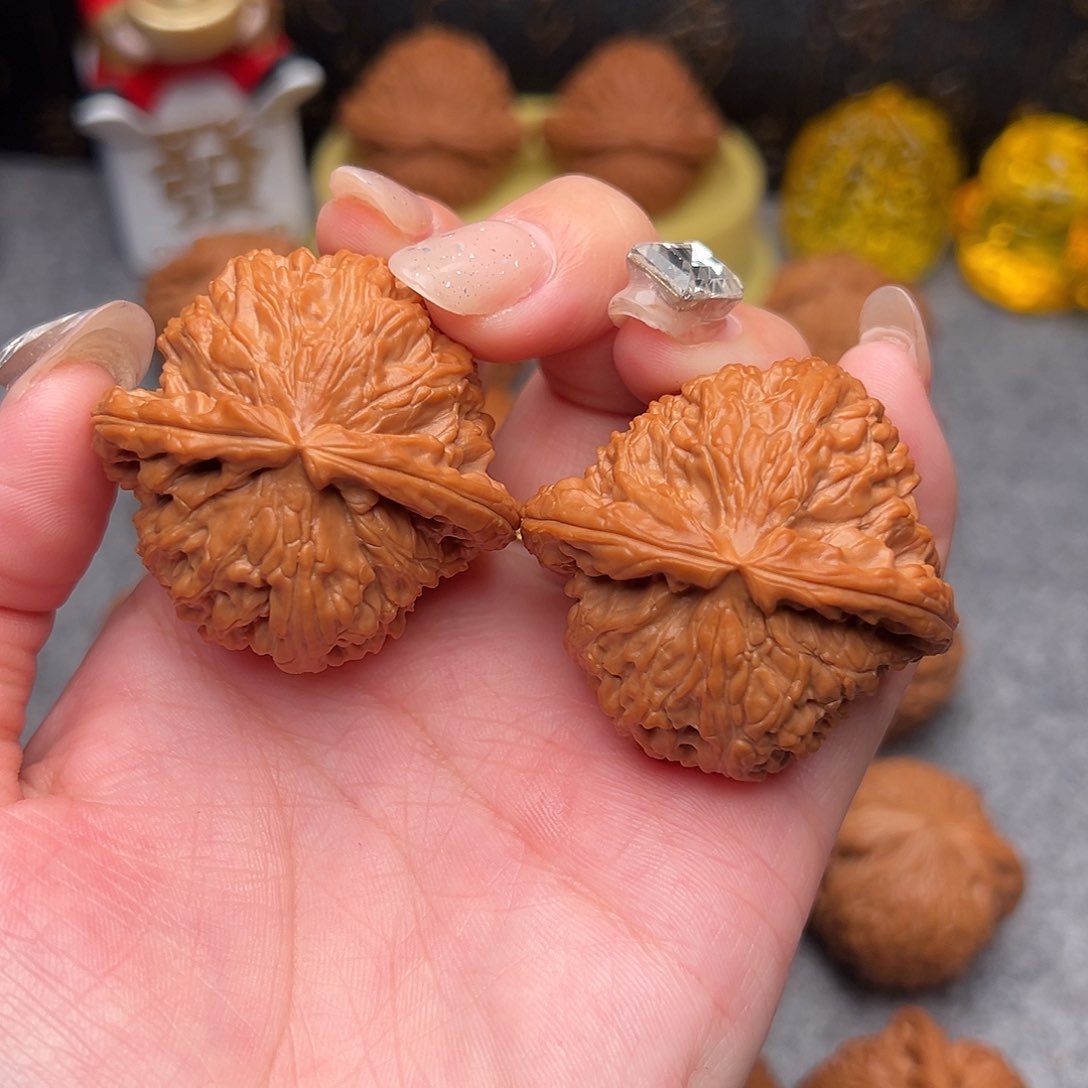 把件文玩核桃毕业精品精配球白43全品