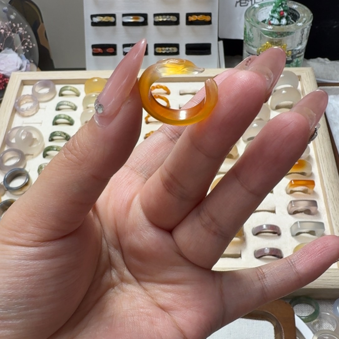 未镶嵌戒指玛瑙/玉髓768港9