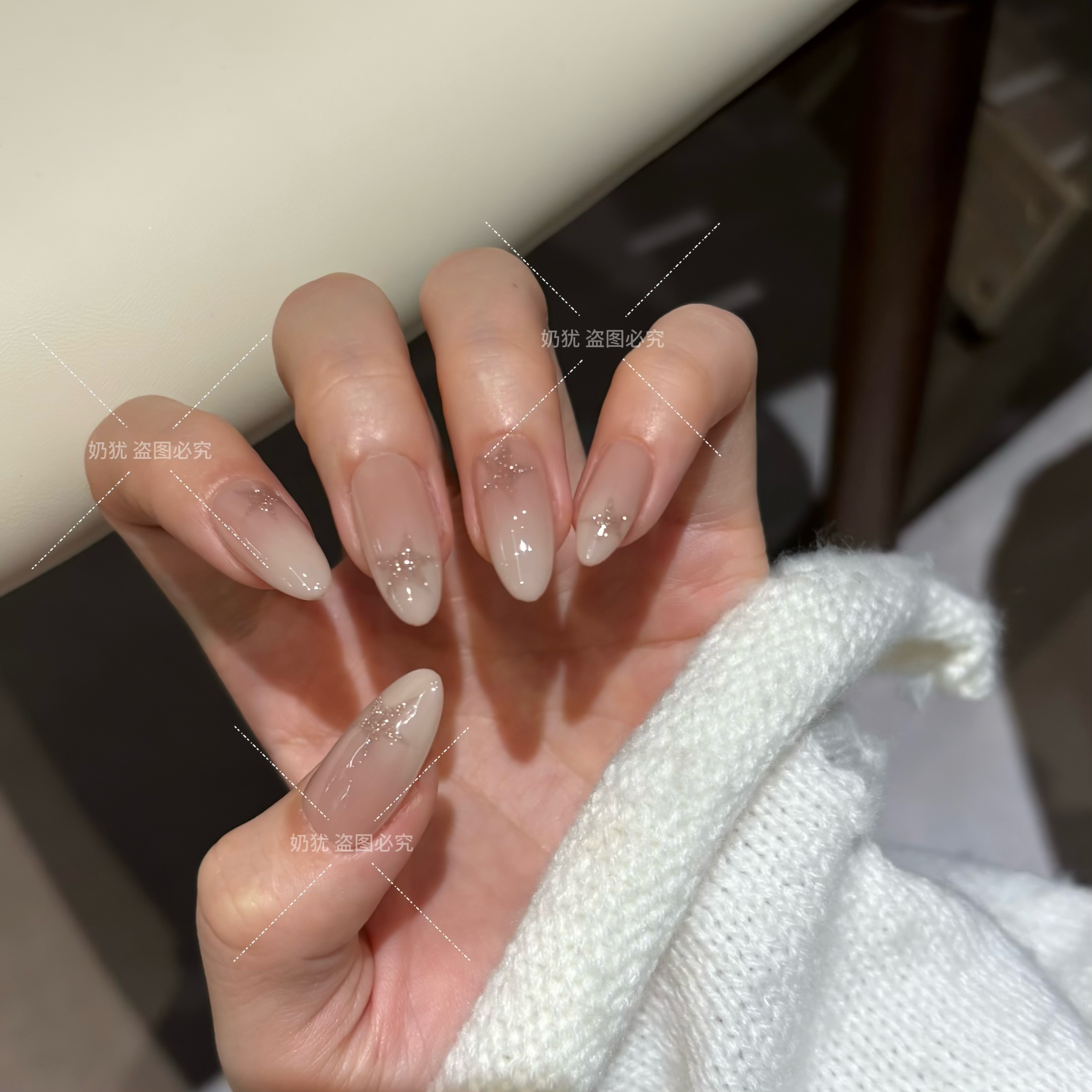 【碎星绘】奶犹高品质纯手工穿戴甲 穿戴美甲成品