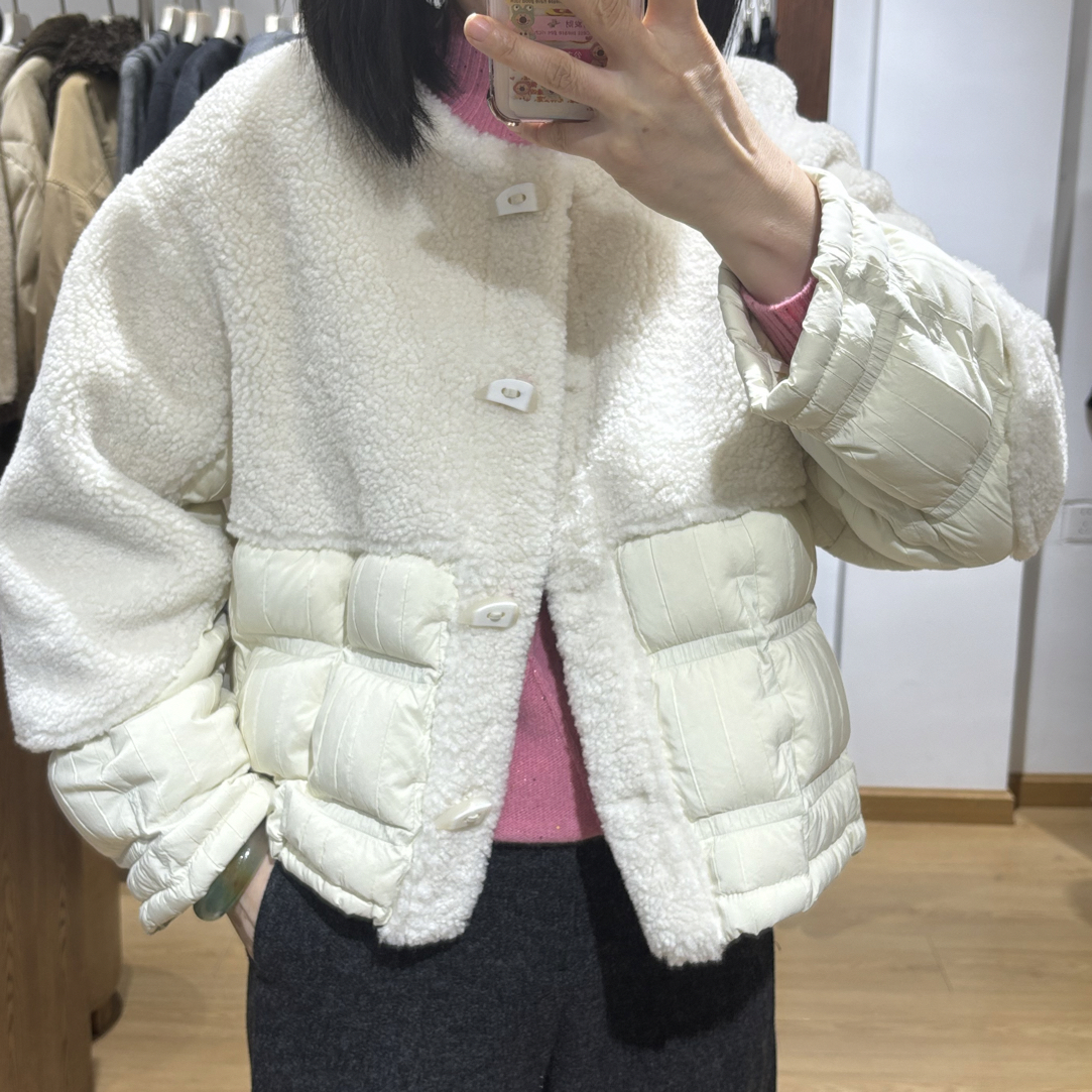 新款羊羔毛拼接外套5533款