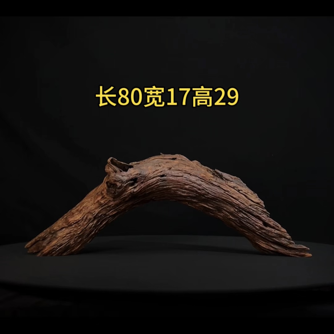 张大狼造景沉木长75cm树桩多枝 南美鱼缸造景 紫柚木秒沉