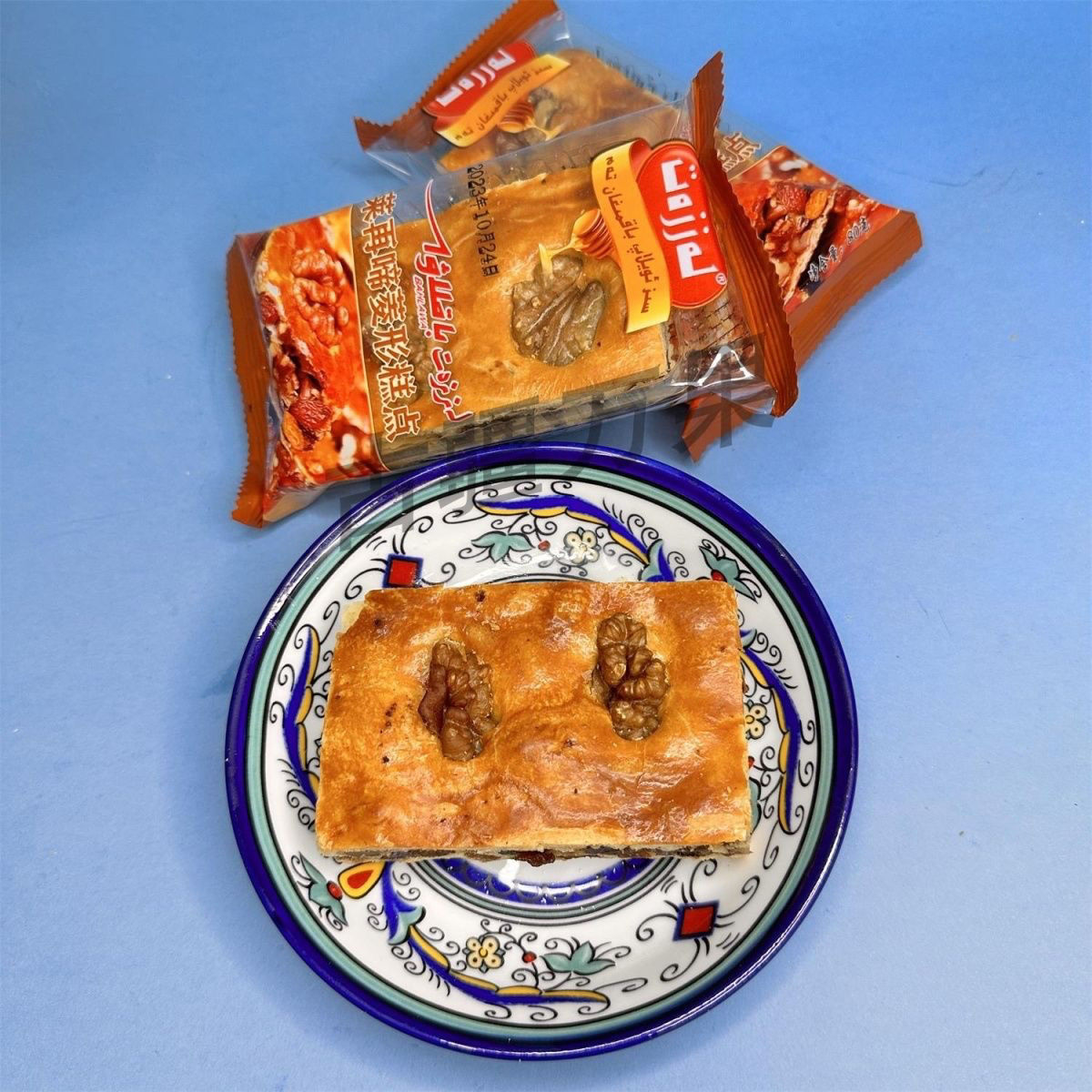 莱再啼新疆莱再啼菱形糕点核桃仁Baklawa独立包装袋装即食
