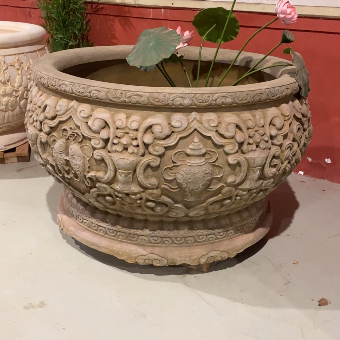 朱***辉石材定金 大缸摆件 包邮不管卸车不管摆放