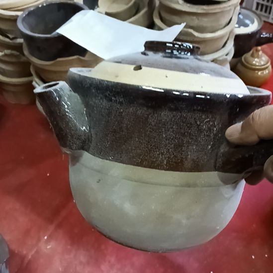 盘瓷器微瑕煎药锅口径18