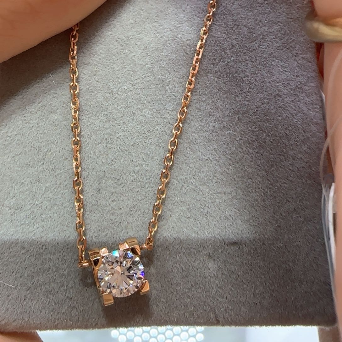 实验室培育钻石18K金镶嵌我****匠玫瑰金牛头50分