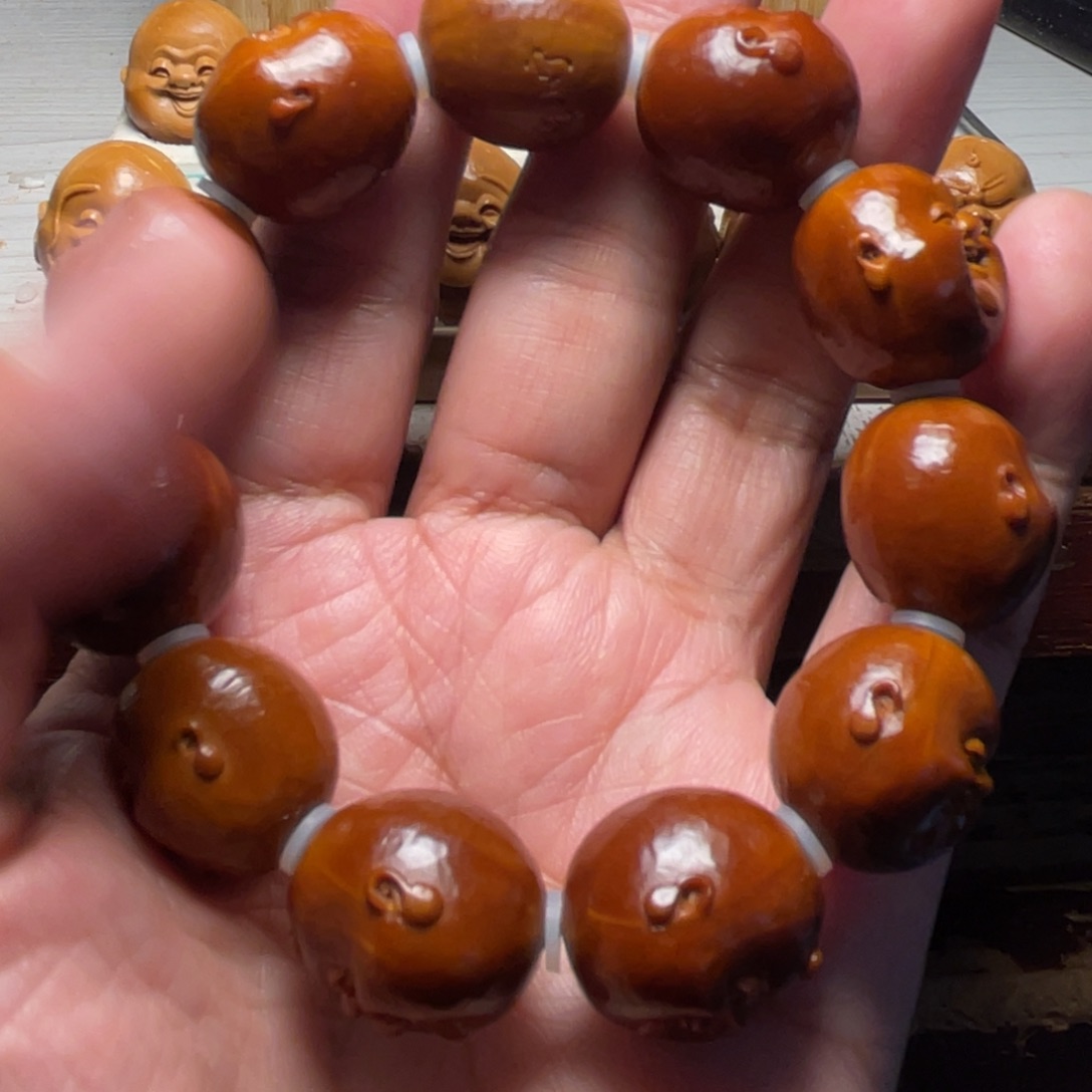 橄榄核手串/手链2.0铁核十分开心漂亮包浆