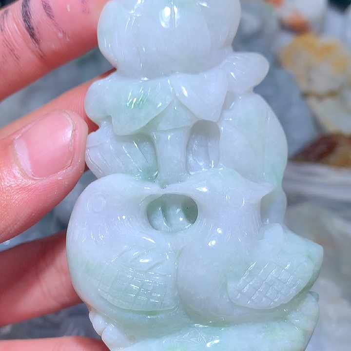 翡翠未镶嵌颈饰保真天然a货翡翠