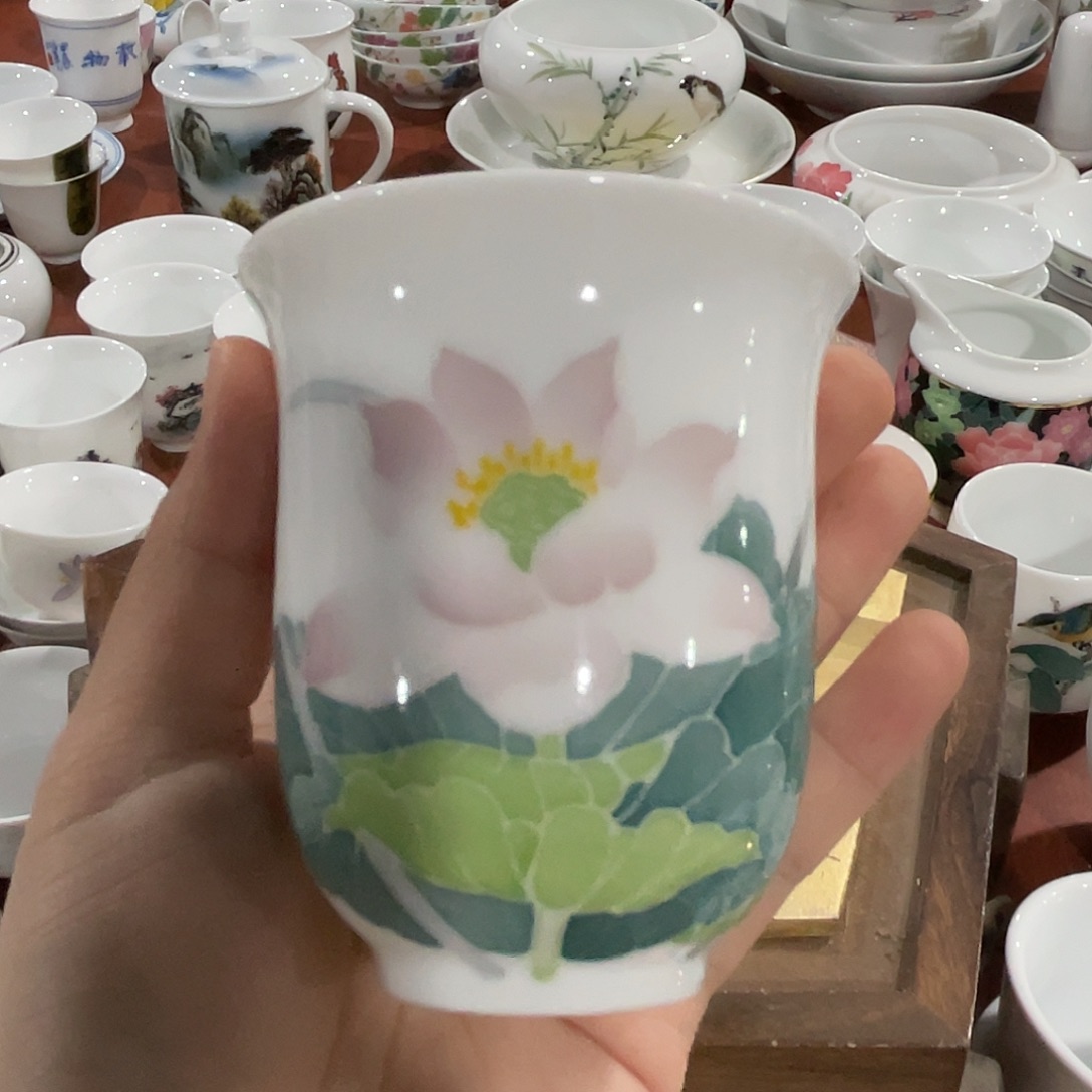 醴陵瓷直播供货基地手绘