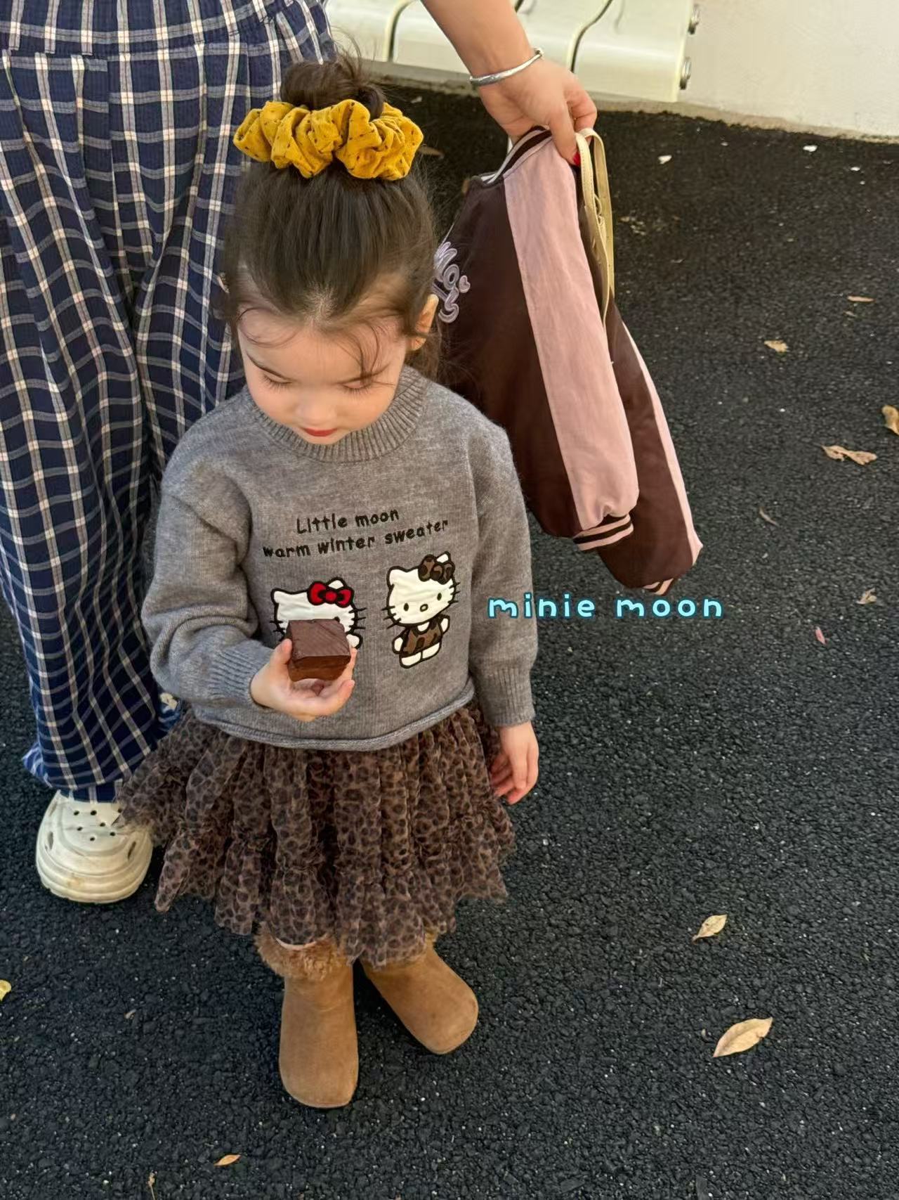 minie moon·25深秋~kitty豹纹半裙套装