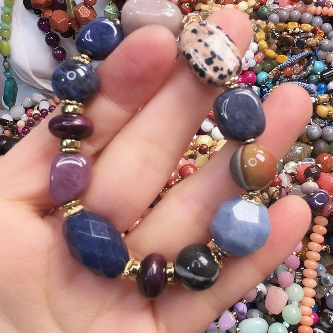 玛瑙/玉髓未镶嵌手链多宝