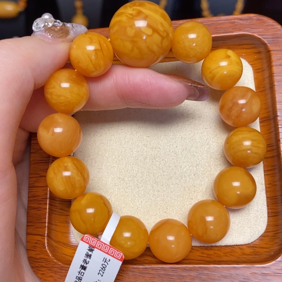 【闪购商品】未镶嵌蜜蜡手链手串