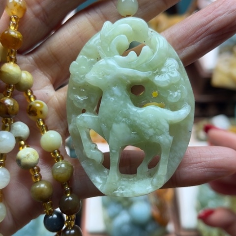 岫玉挂件未镶嵌挂件