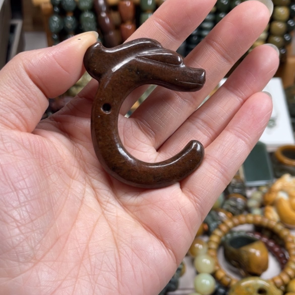 【闪购商品】岫岩河磨玉（透闪石质玉）挂件未镶嵌