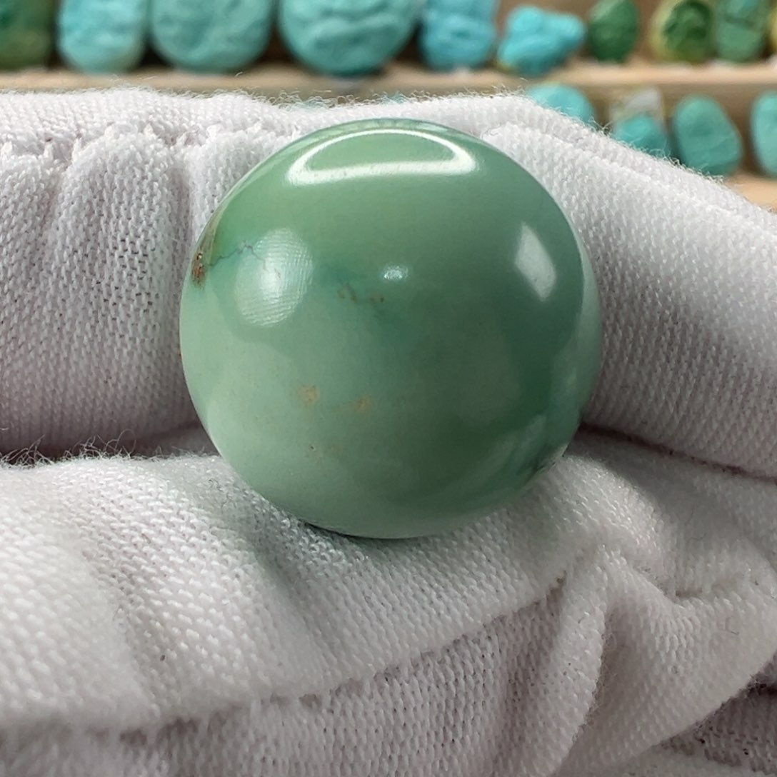 未镶嵌绿松石圆珠17.7mm