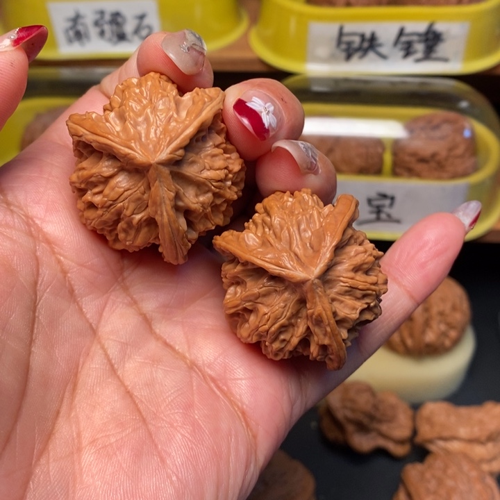 吊坠文玩核桃38全品三棱