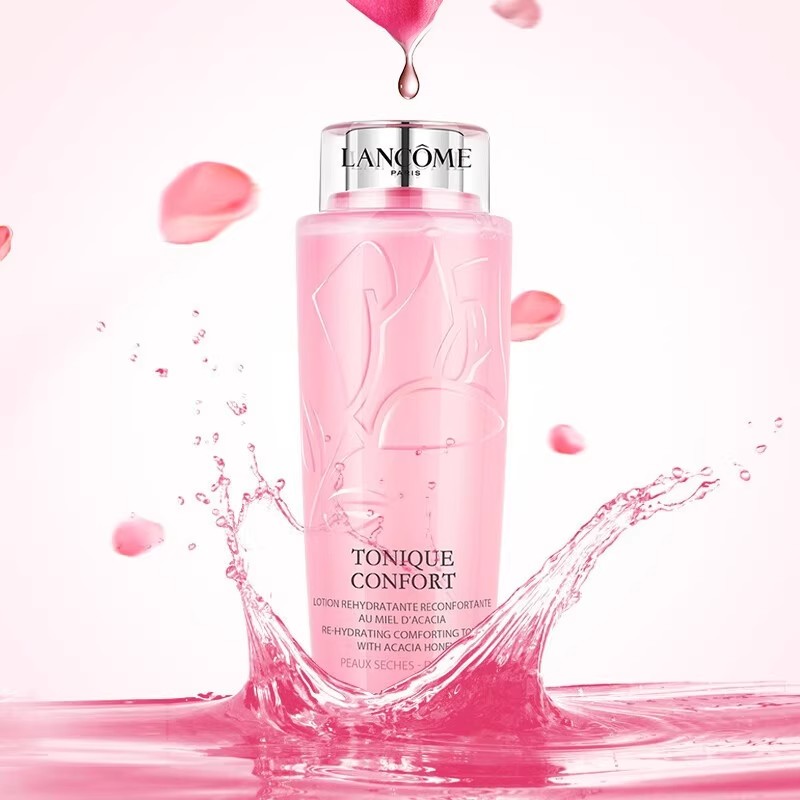 LANCOME/兰蔻老款大粉水玫瑰精华清滢爽肤水补水保湿400ml*2