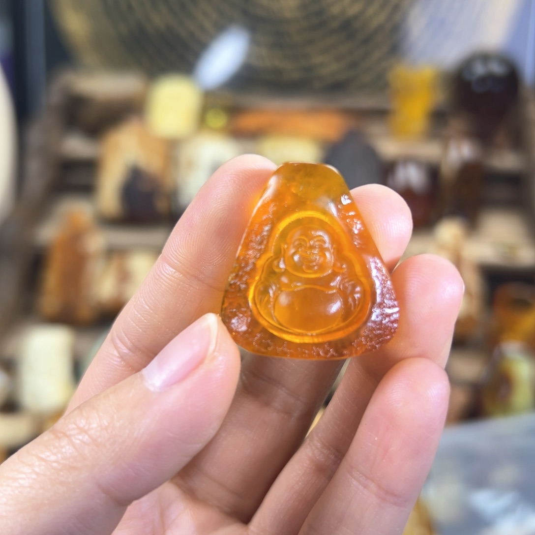 琥珀裸石未镶嵌琥珀蜜蜡
