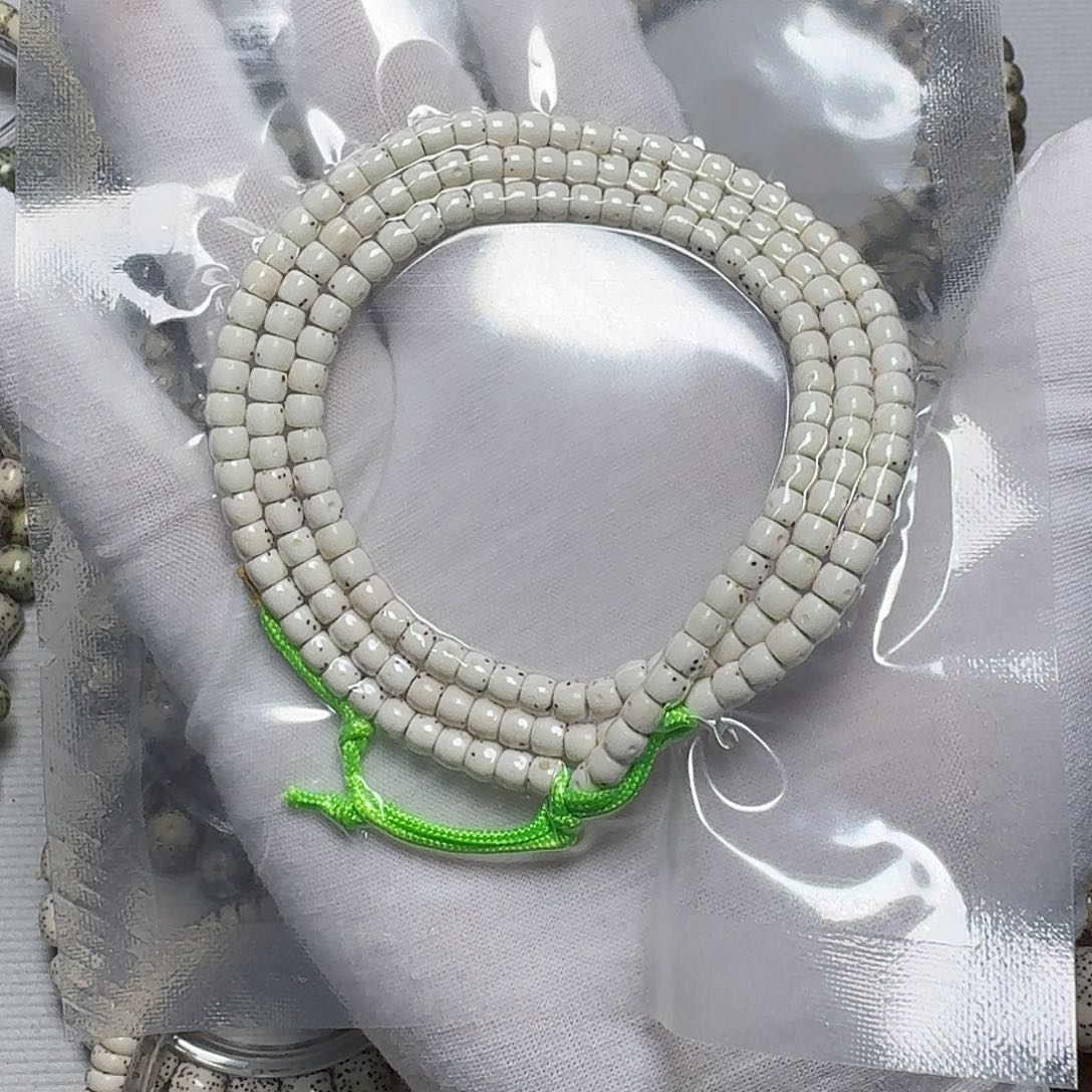 夢***手串星月菩提原生态原白卡5大留白脖挂