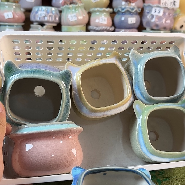 红陶量货/口高深浅搭配发6