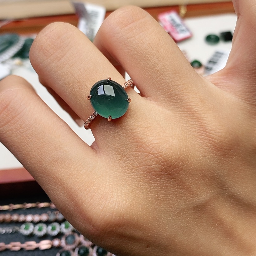 【闪购商品】翡翠戒指未镶嵌用****8天然翡翠戒指