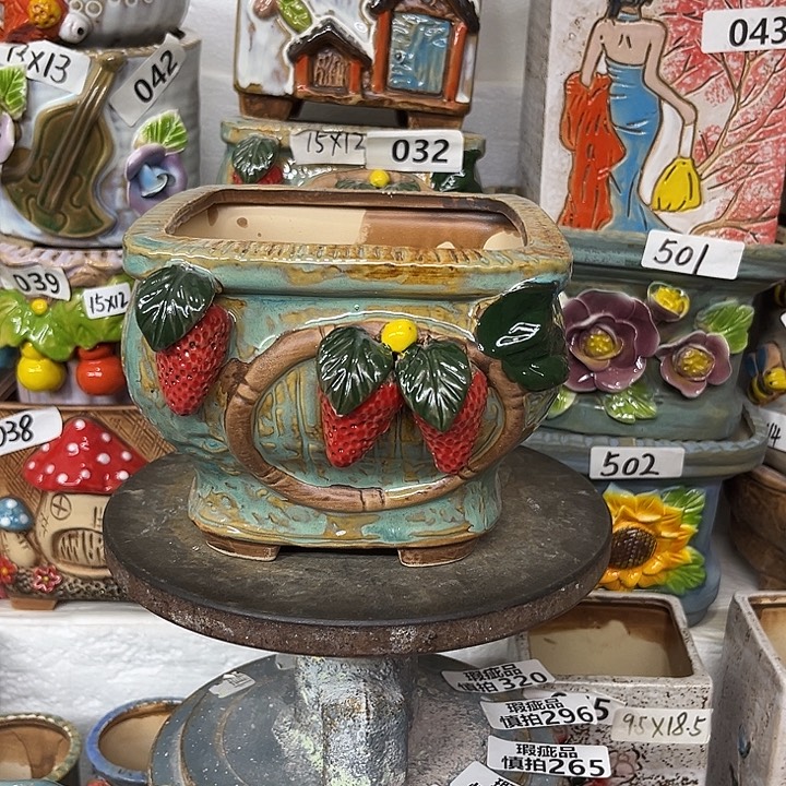 粗陶材质多肉花盆