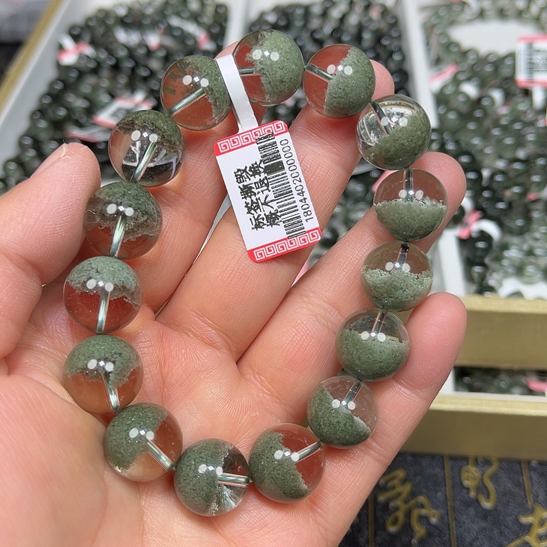 手串未镶嵌水晶绿幽灵手串