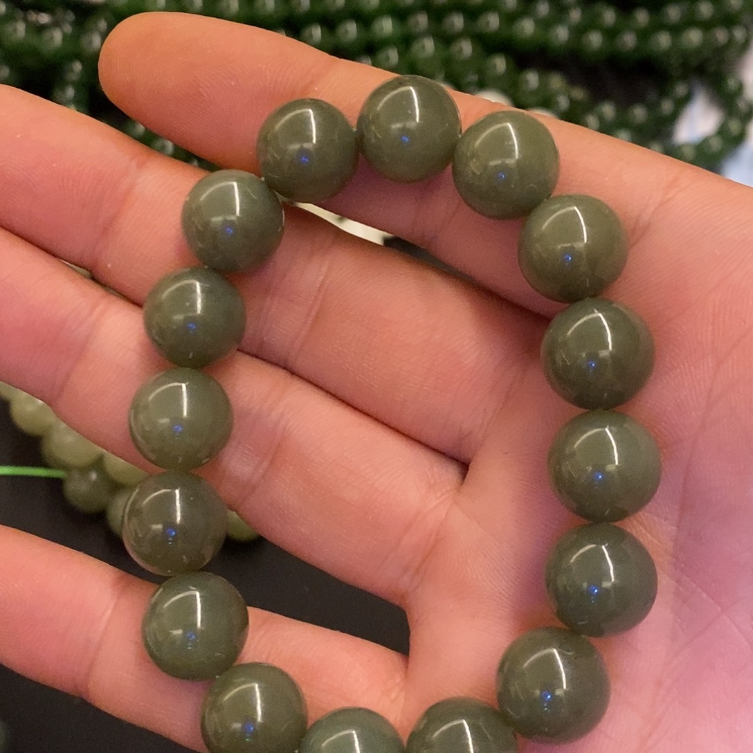 和田玉未镶嵌手链