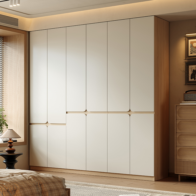 VIP专拍卧室家用高级灰PET肤感衣柜储物柜子小户型轻奢大衣橱