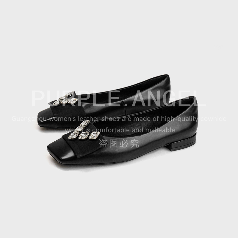 PurpleAngel轻奢3CM/2025新款法式气质百搭时尚单鞋29014