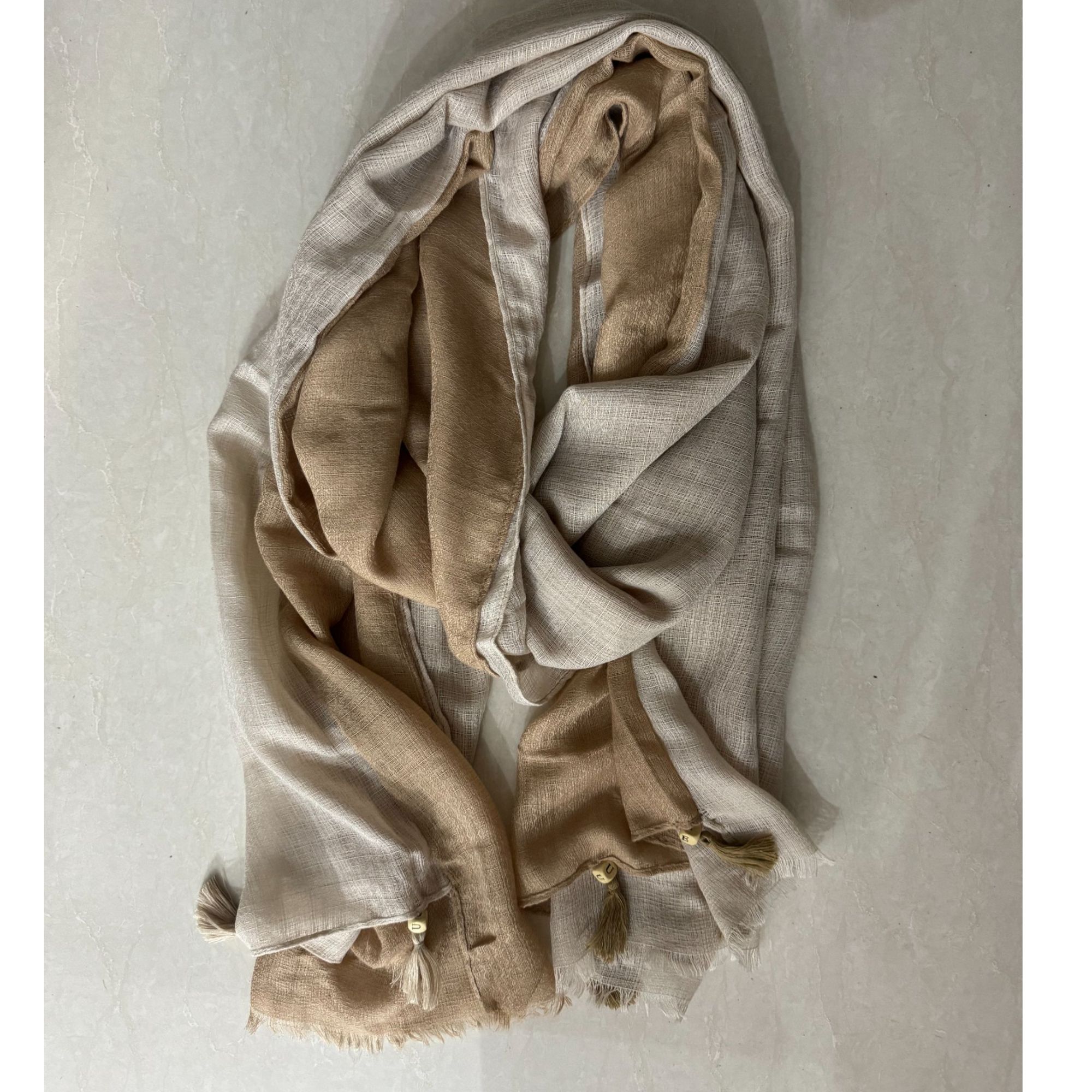 拼色棉麻围巾女百搭（随机发 不接受指定颜色）