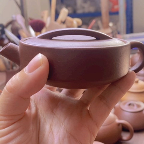 茶壶紫砂扁汉瓦150c c