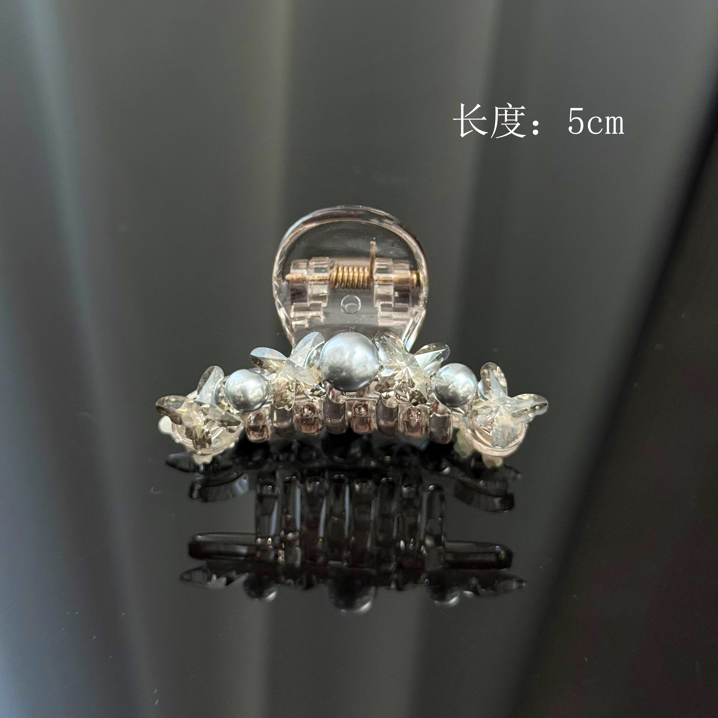 BAOSHATI/宝莎缇F-160满钻蝴蝶轻奢百搭小抓夹5CM