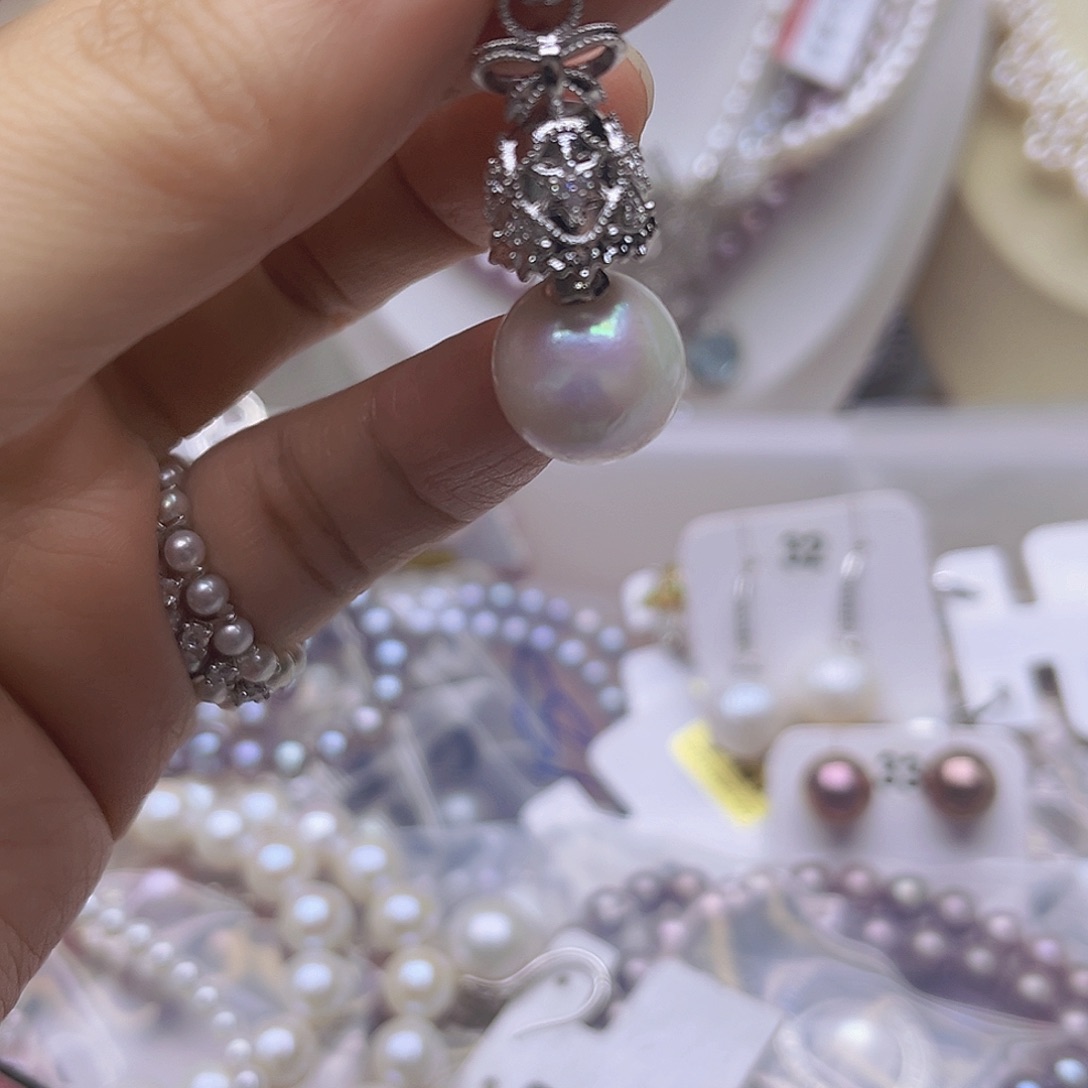 淡水珍珠未镶嵌吊坠或者耳钉