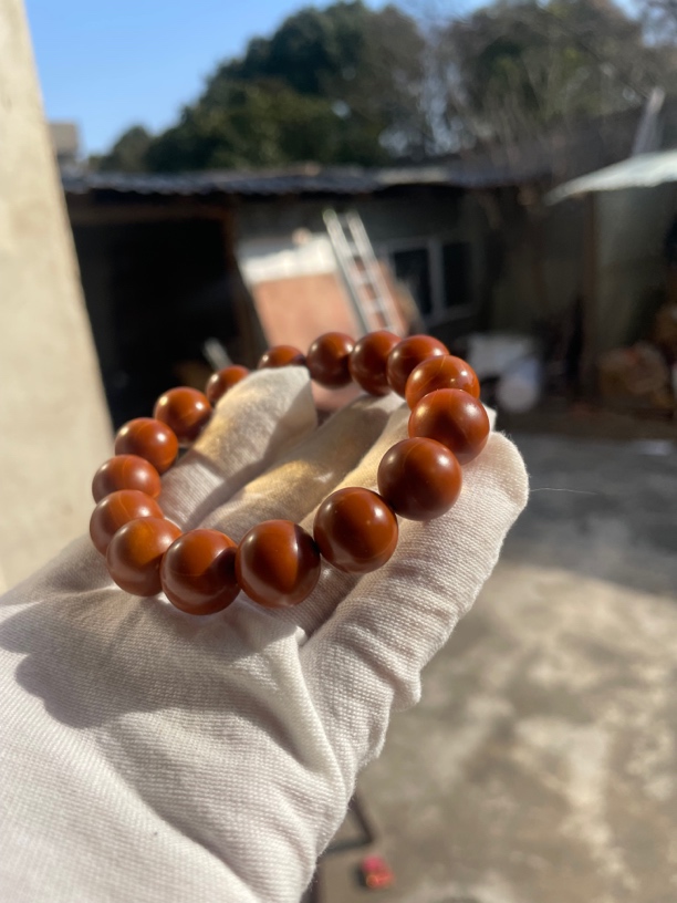 橄榄核正圆光珠梅林铁三角 1.45规格小孔道 