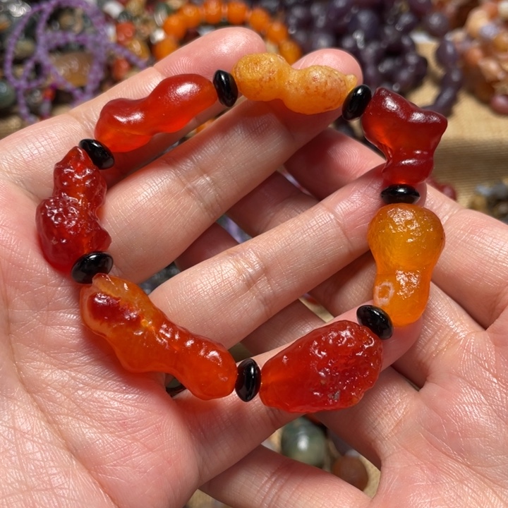 玛瑙/玉髓合金手链