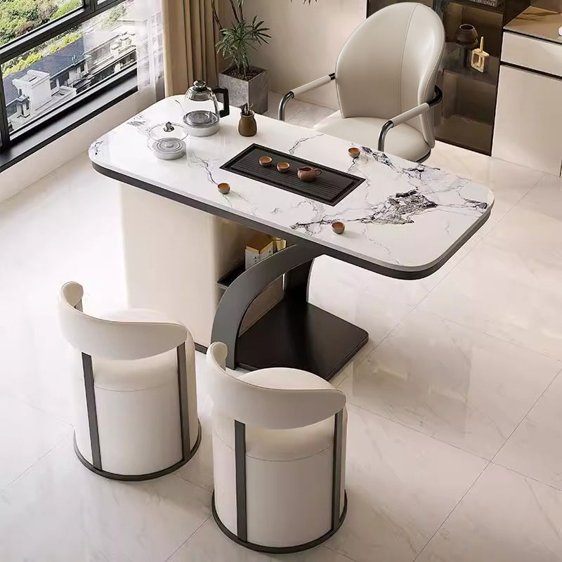 岩板茶桌茶台一整套最新款2025高档大气茶道桌全套阳台家用小茶桌