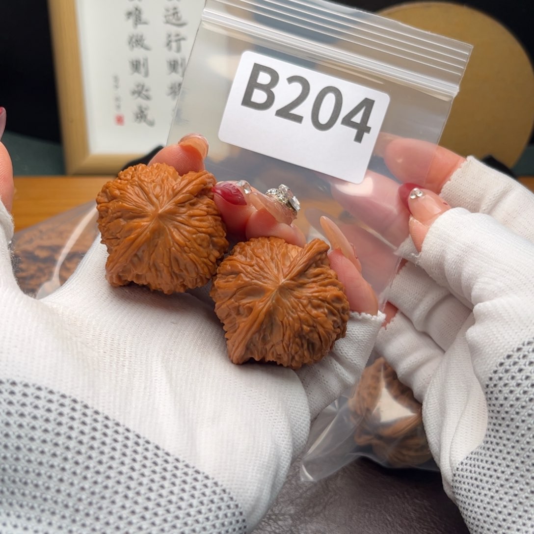 文玩核桃把件40磨盘b204微色差