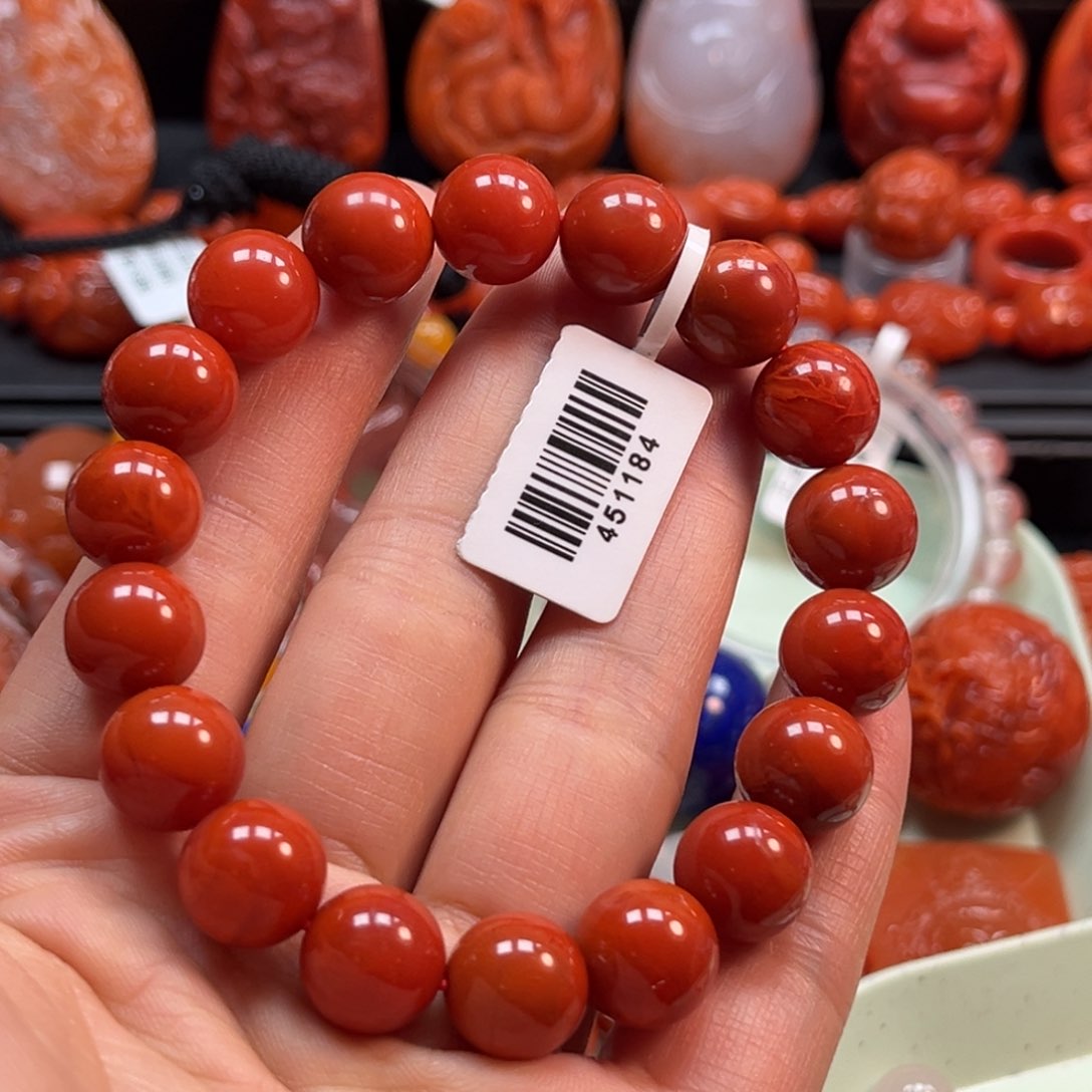 南红玛瑙手串11.5未镶嵌