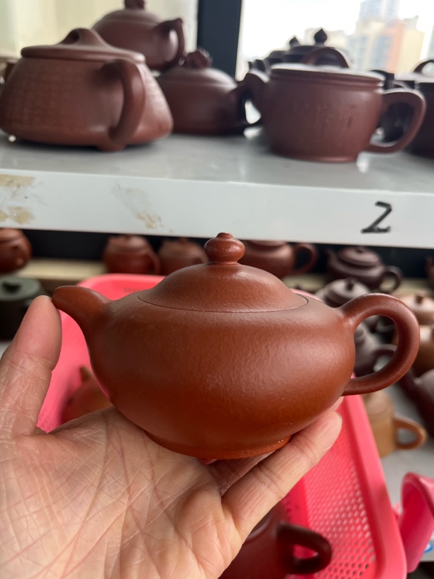 微瑕处理紫砂壶一把