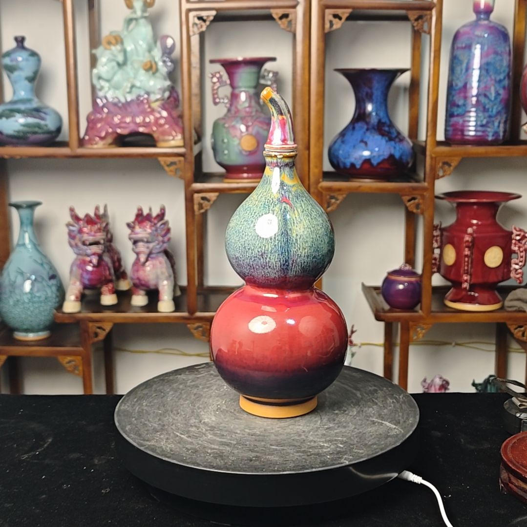 摆件钧瓷摆件神后镇钧瓷摆件