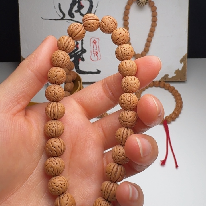 手串桃核10➕奶油皮奶豆