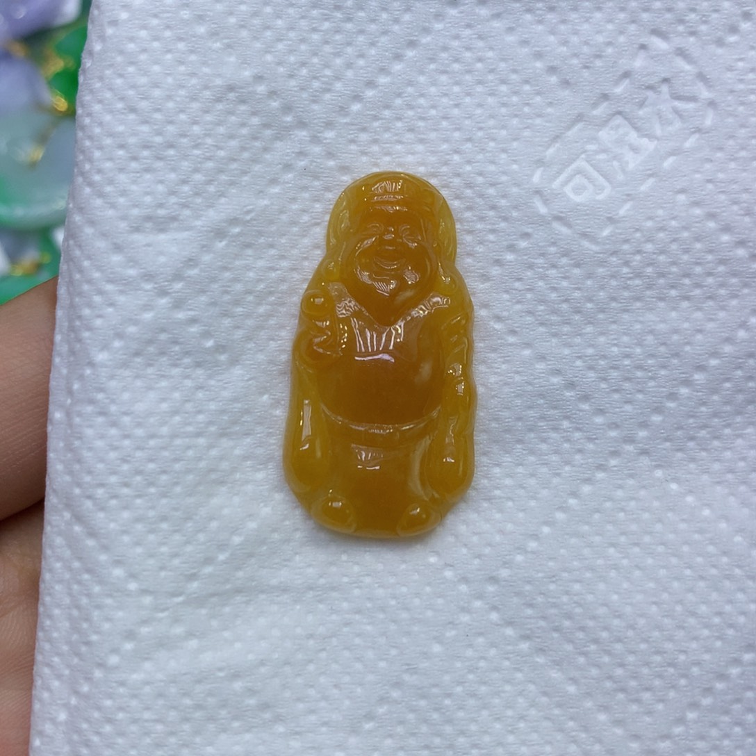 金***装翡翠未镶嵌颈饰不含扣头