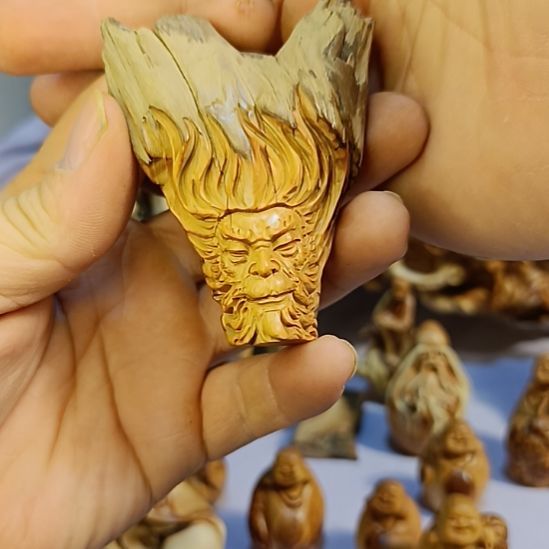 柏木（崖柏）太行崖柏猴子手把件