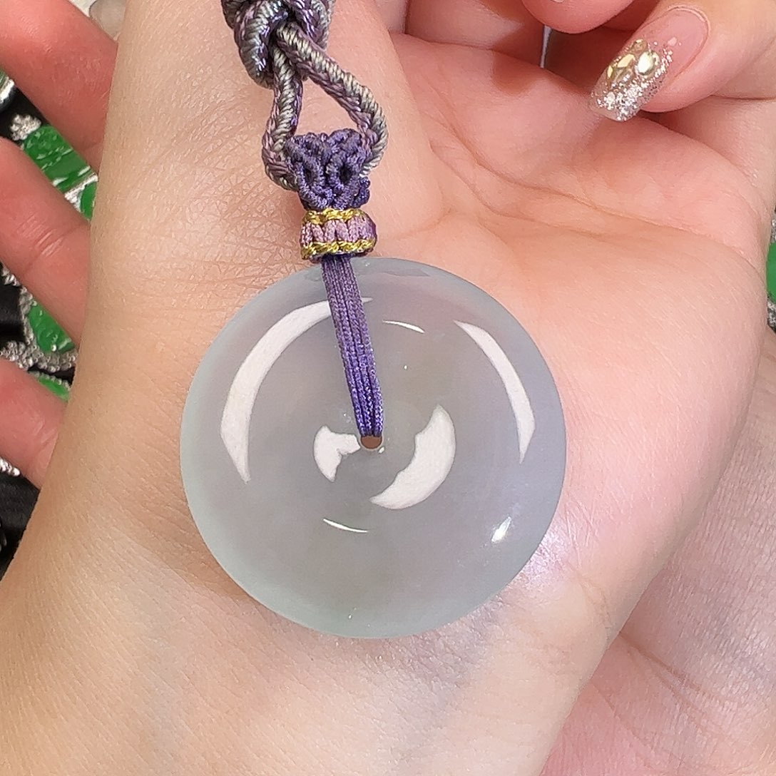 翡翠颈饰未镶嵌平安kou