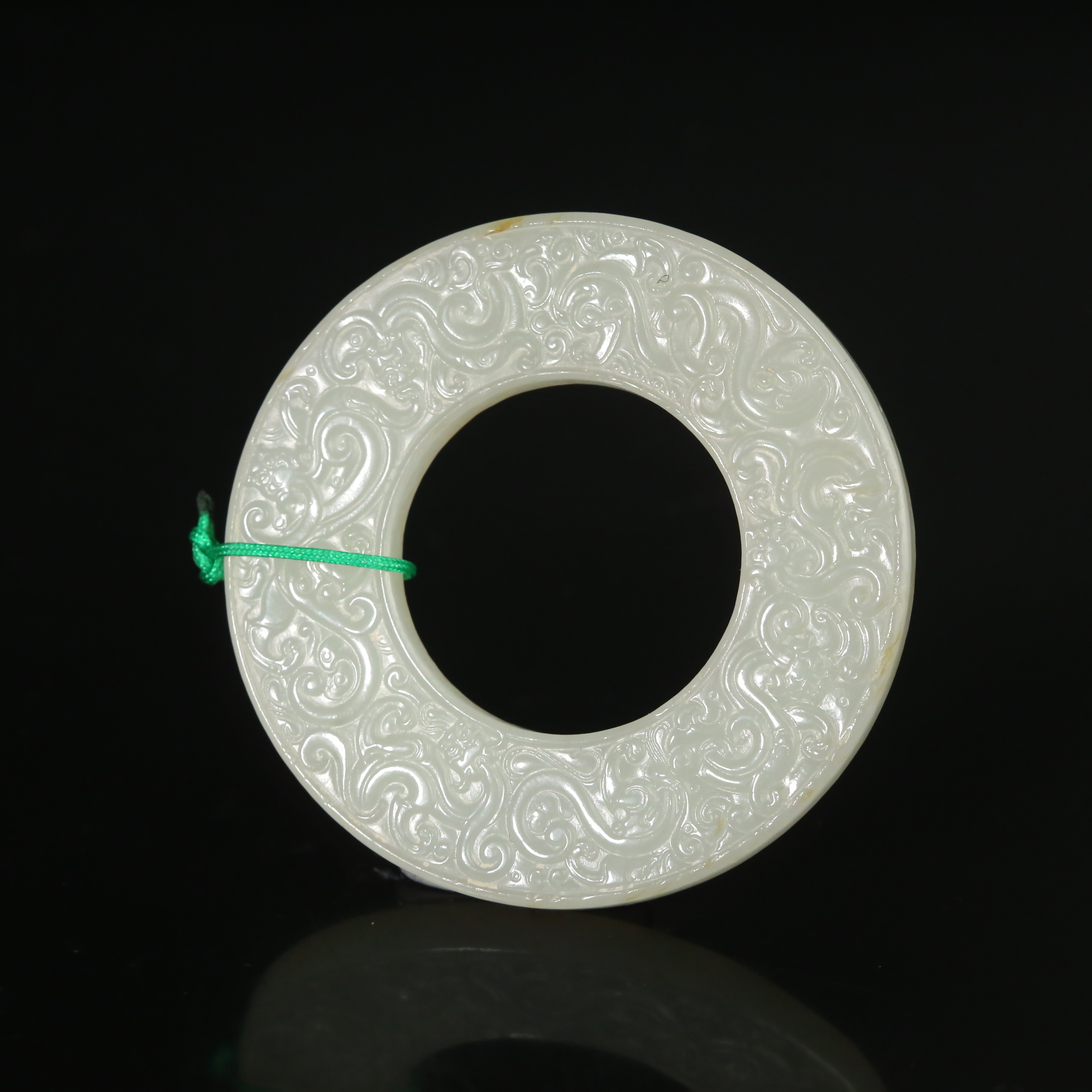 清代和田玉龙纹玉璧WDZC2511252033