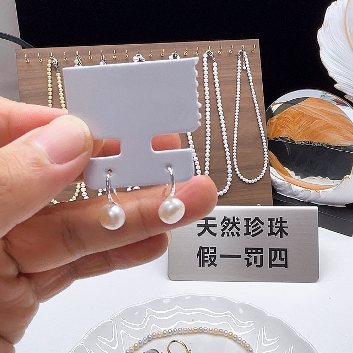 银S925镶嵌耳饰淡水珍珠