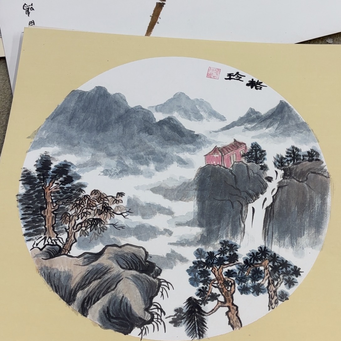 国画38-38卡纸作品艺